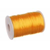 Канат атласный декоративный темно-желтый (91м - Ø2,5см) 5-80434