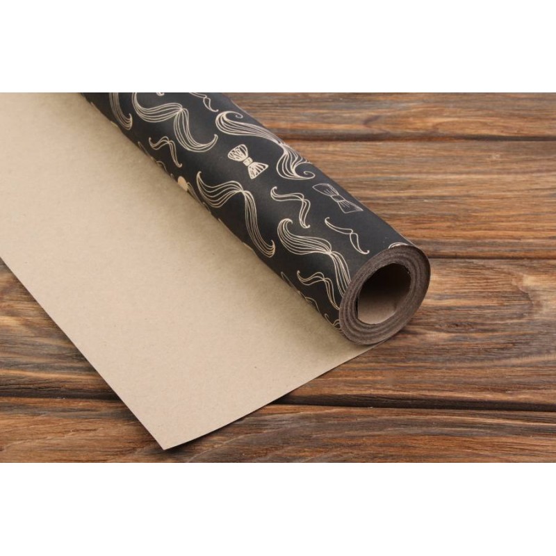 Бумага упаковочная крафт бурая 