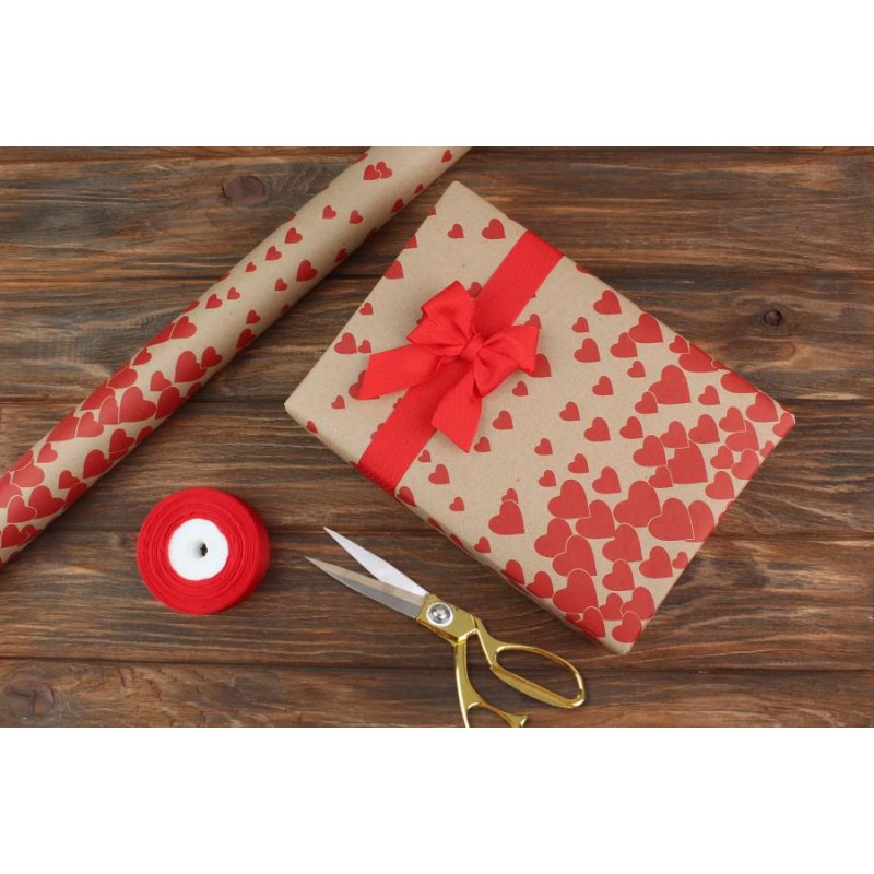 Бумага упаковочная крафт бурый 