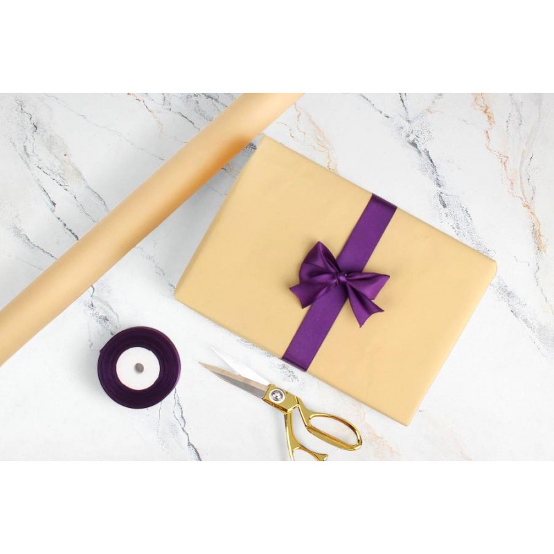 Бумага упаковочная крашенная в смеси желтый в рулоне (8м*0,58м) 65г/м² 255-3597