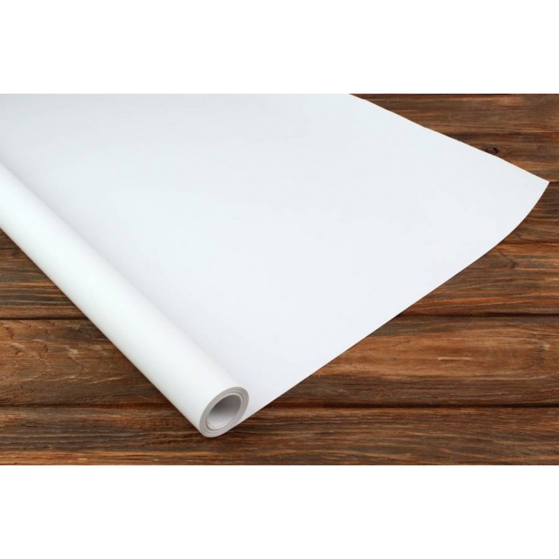 Бумага упаковочная крафт БІЛИЙ Польща в рулоні (0,7м х8м) 80г/м2  255-5966