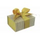 Итальянская подарочная коробка серо-желтая (13.5*10 см)