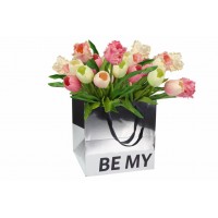 Пакет для цветов зеркальный  (28х28х28см) 31-12519