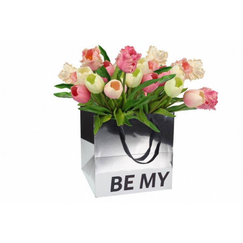 Пакет для цветов зеркальный  (28х28х28см) 31-12519