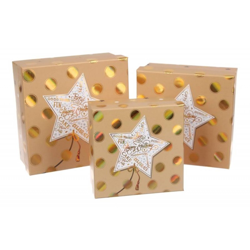 Подарочная коробка (комплект 3шт.) BOX-2294 73-3081