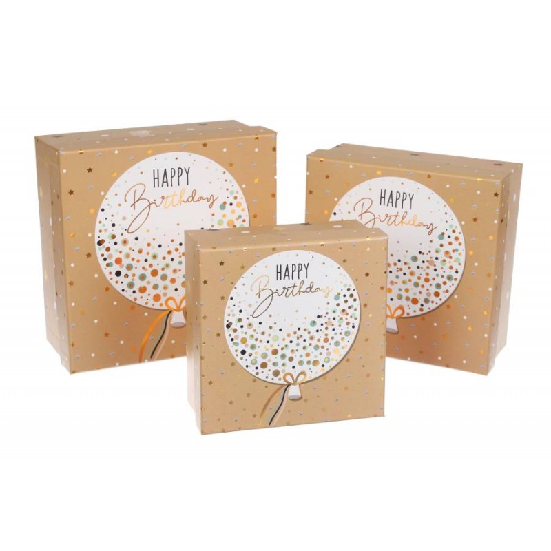 Подарочная коробка (комплект 3шт.) BOX-2293 73-3074