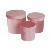 Подарункова коробка оксамитова W2904 коробка (комплект 3шт.) 7-29042