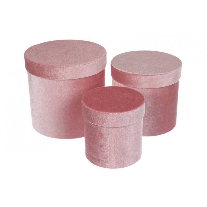 Подарункова коробка оксамитова W2904 коробка (комплект 3шт.) 7-29042