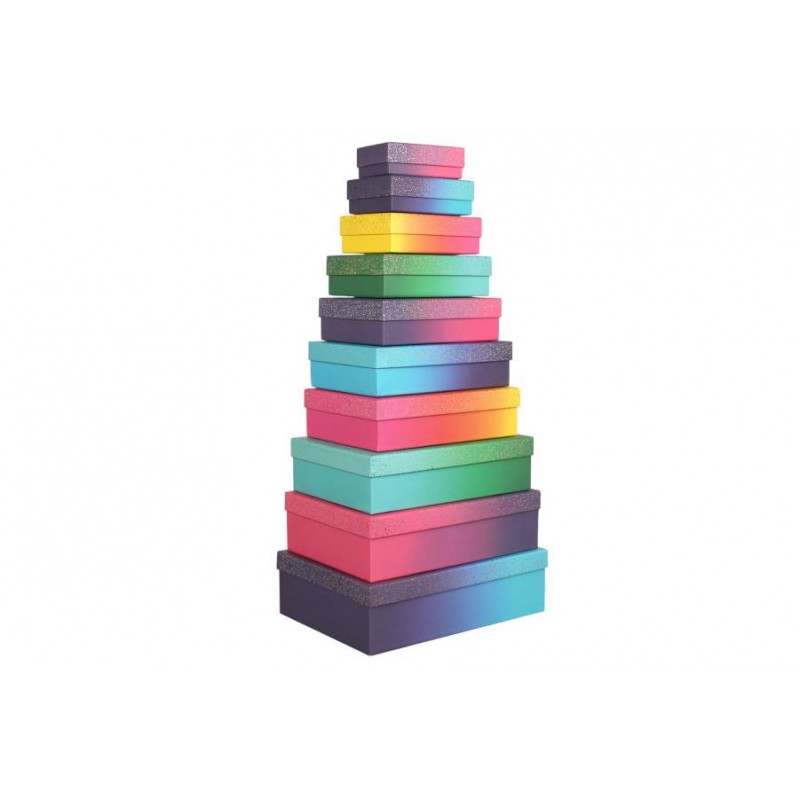 Подарочная коробка микс (комплект 10шт.) BOX-1894 73-6266