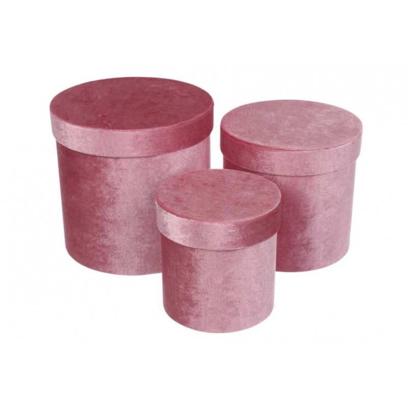 Подарункова коробка оксамитова W2905 коробка (комплект 3шт.) 7-29059