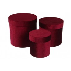 Подарункова коробка оксамитова W2906 коробка (комплект 3шт.) 7-29066