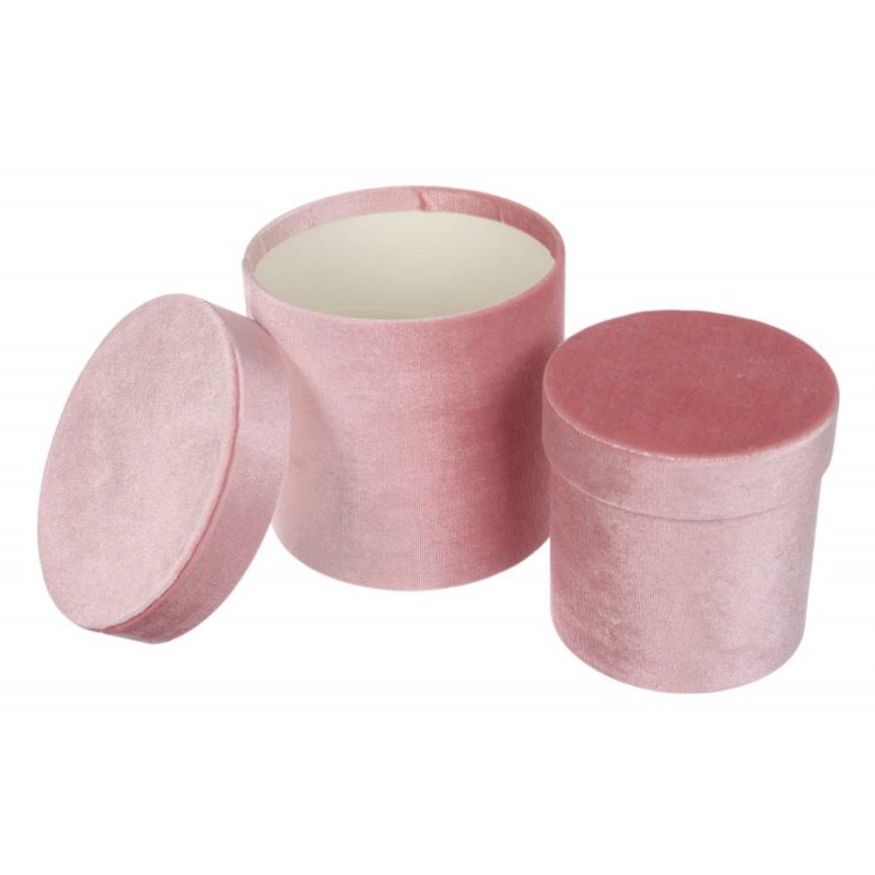 Подарункова коробка оксамитова W2904 коробка (комплект 3шт.) 7-29042