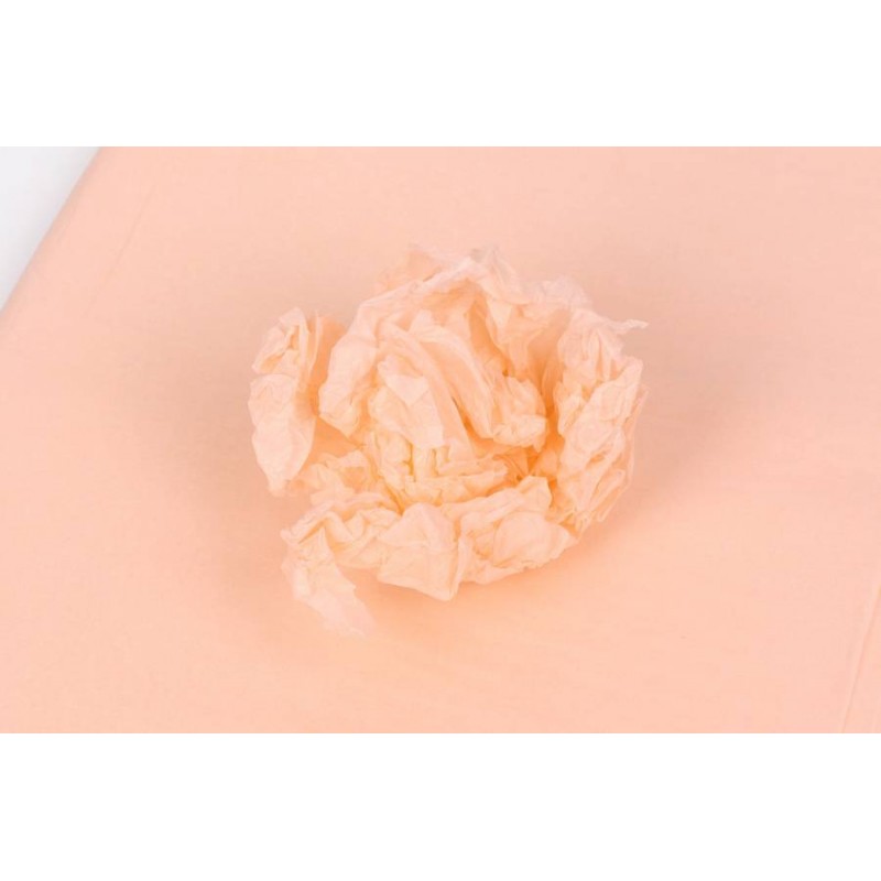 Бумага тишью 2101 персиковая (75см х 50см) 17г/м² 100шт. 5-25244