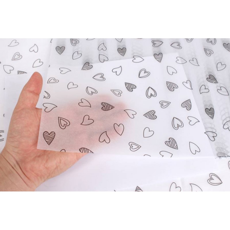 Бумага тишью с рисунком (50см х 70см) 19г/м² 20шт. 5-90631