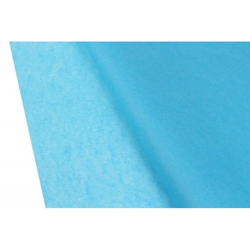 Бумага тишью 6202 голубая (75см х 50см) 17г/м² 100шт. 5-18932