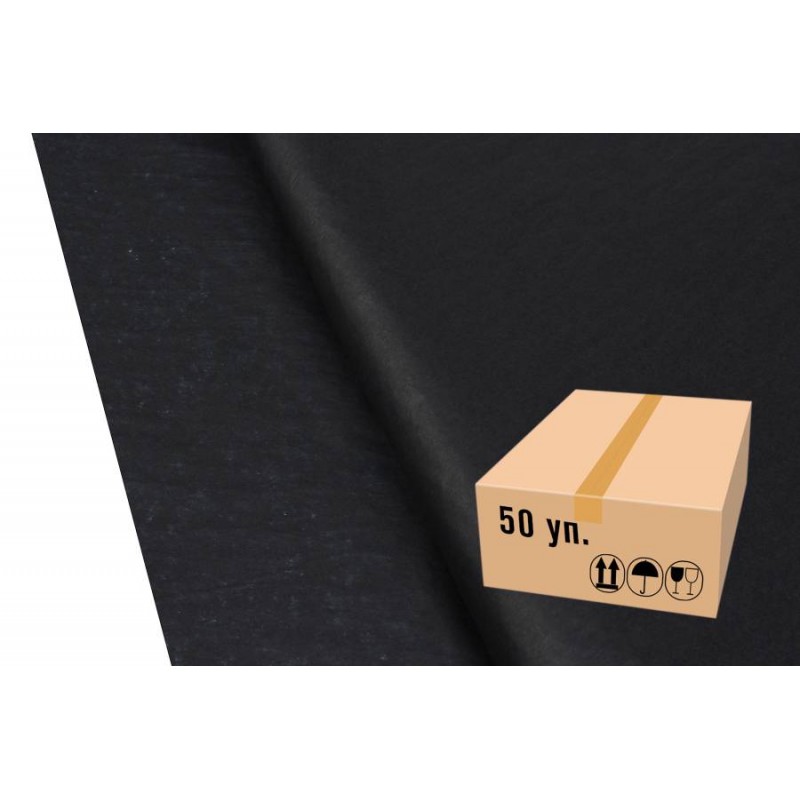 Бумага тишью 5201 черная (75см х 50см) 17г/м² 5000шт. 2-66925512 (5-19861)