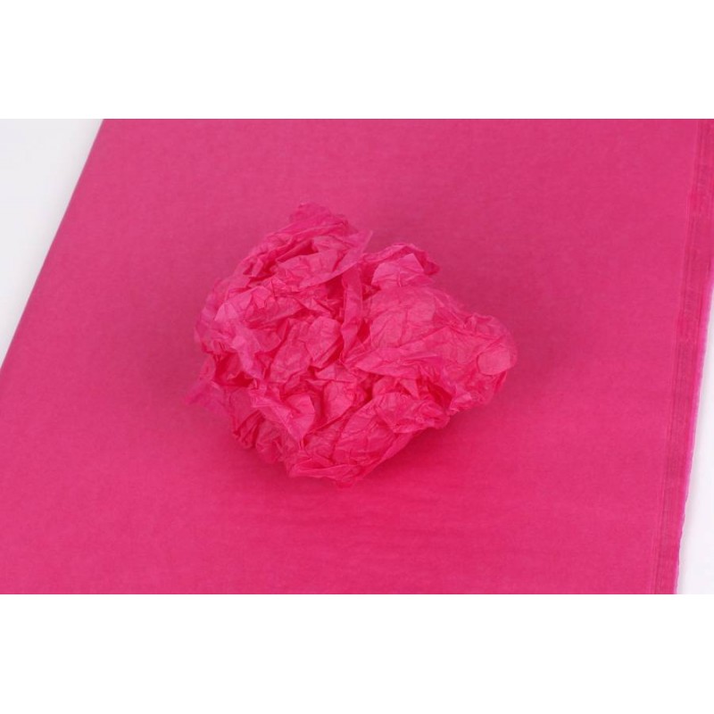Бумага тишью 1403 малиновая (75см х 50см) 17г/м² 100шт. 5-18826