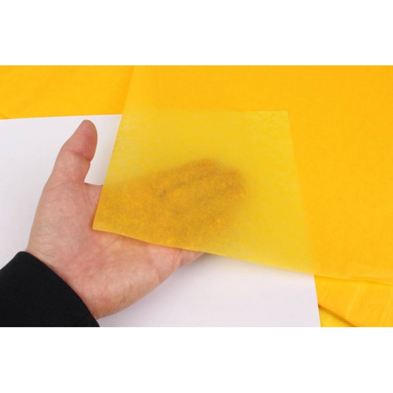 Бумага тишью 3201 ярко-желтая (75см х 50см) 17г/м² 5000шт. 2-66925437 (5-18864)