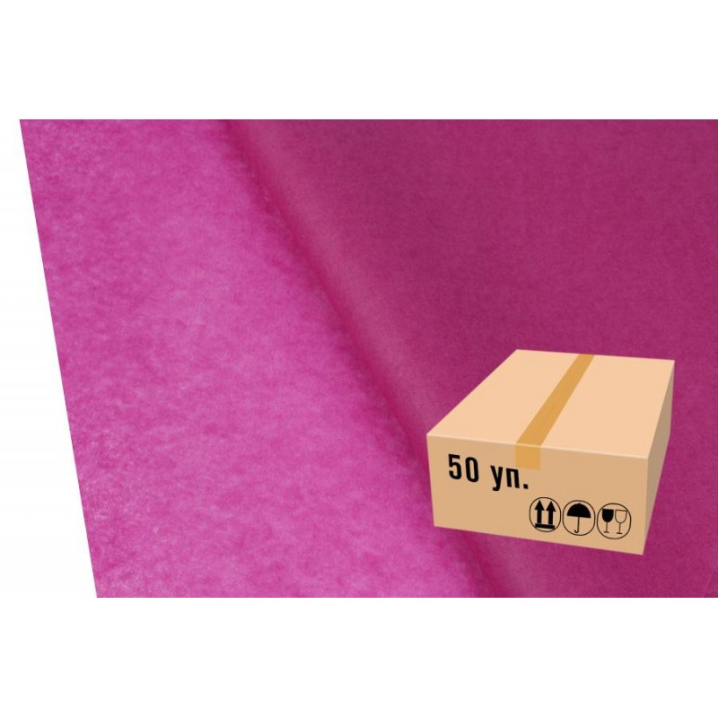 Бумага тишью 7403 фуксия (75см х 50см) 17г/м² 5000шт. 2-66925598 (5-18970)