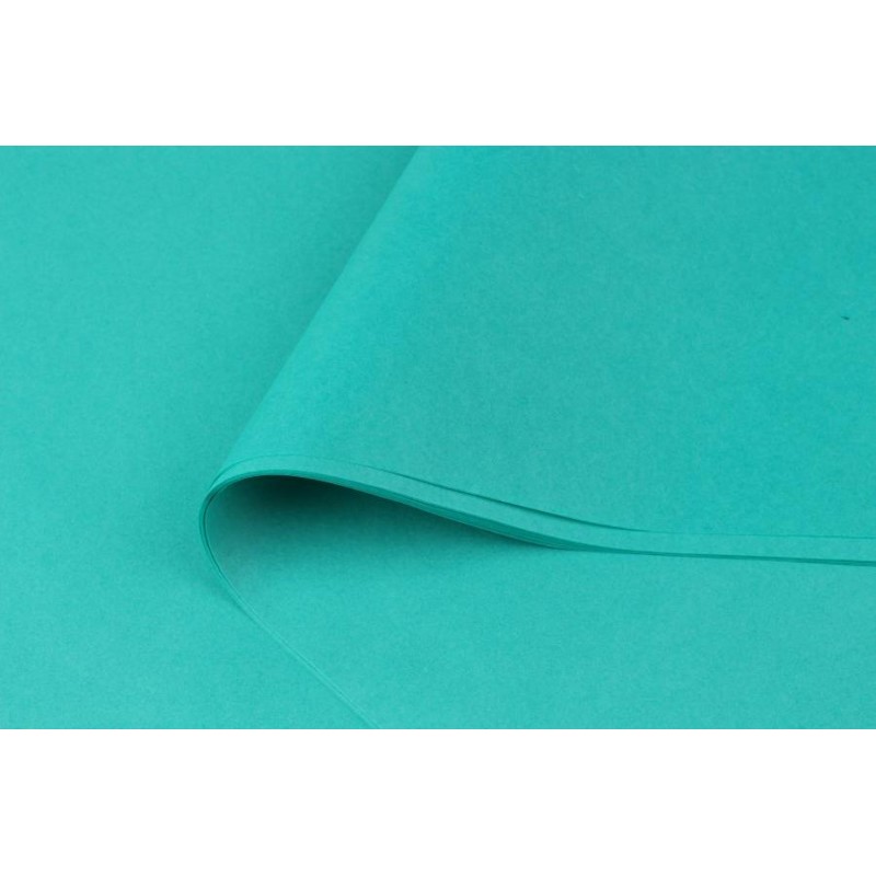 Бумага тишью 28-19 мятная (75см х 50см) 28г/м² 100шт. 5-50595