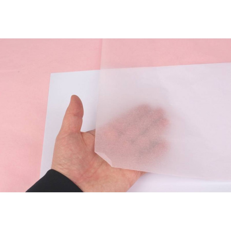 Бумага тишью 1101 светло-розовый (75см х 50см) 17г/м² 100шт. 5-80458