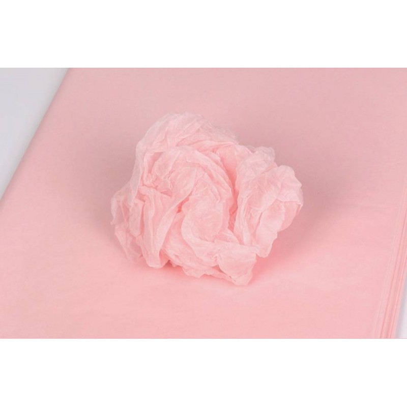 Бумага тишью 1101 светло-розовый (75см х 50см) 17г/м² 100шт. 5-80458