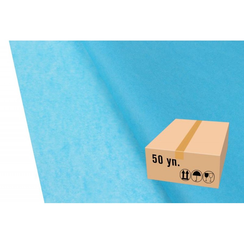 Бумага тишью 6202 голубая (75см х 50см) 17г/м² 5000шт. 2-66925536 (5-18932)