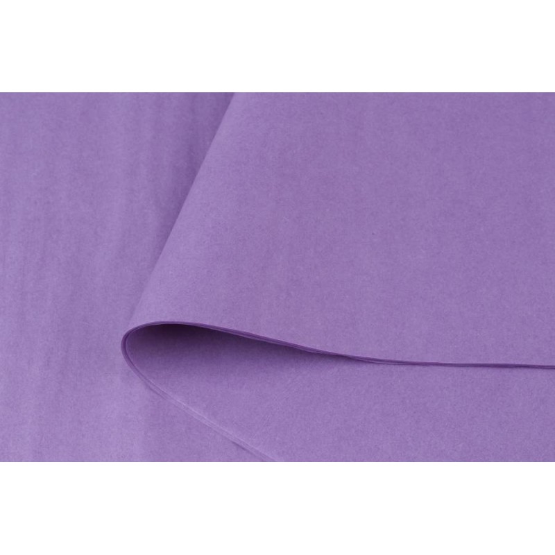 Бумага тишью 28-14 сиреневая (75см х 50см) 28г/м² 100шт. 5-50557