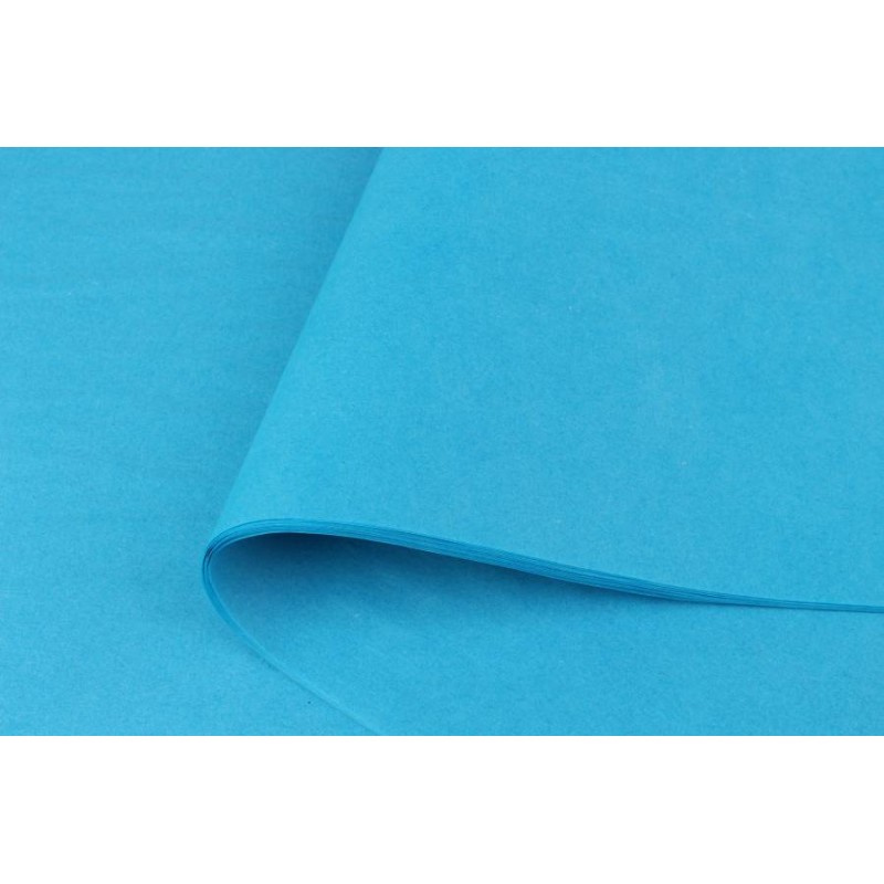 Бумага тишью 28-18 синяя (75см х 50см) 28г/м² 100шт. 5-50588