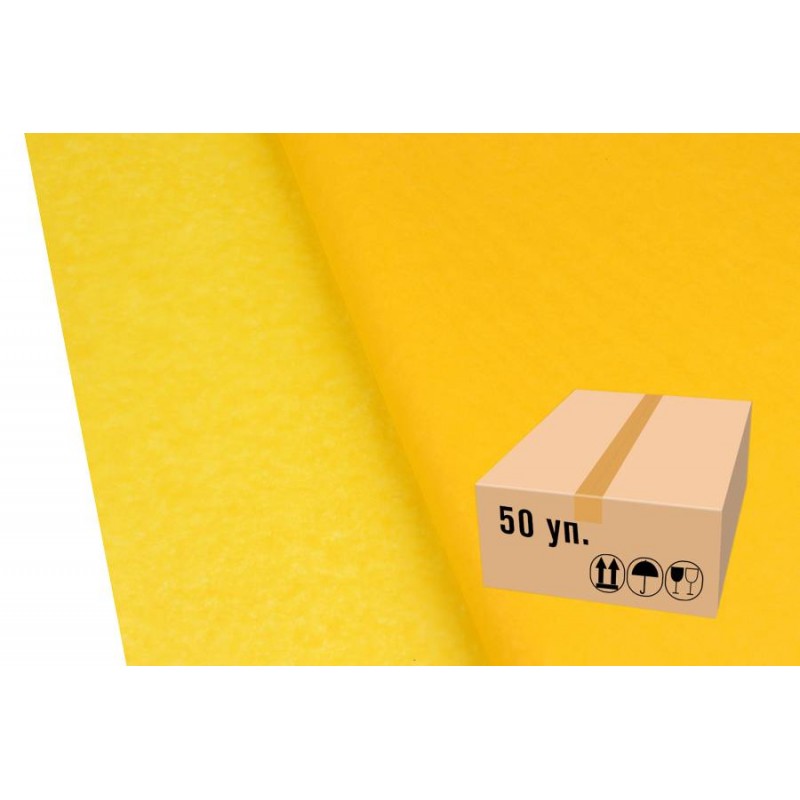 Бумага тишью 3201 ярко-желтая (75см х 50см) 17г/м² 5000шт. 2-66925437 (5-18864)