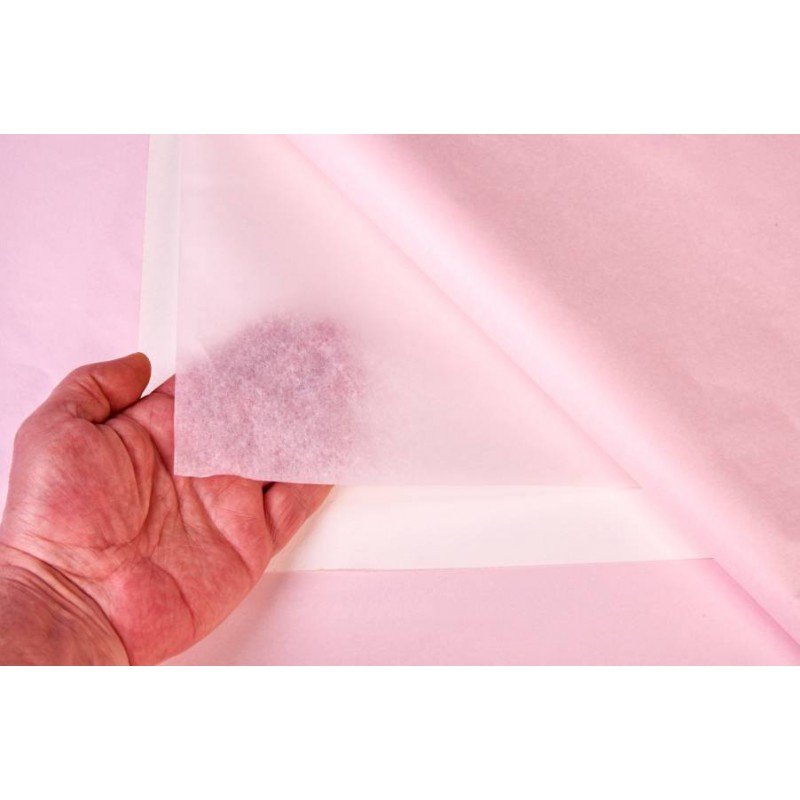 Бумага тишью 1100 нежно-розовый (75см х 50см) 17г/м² 100шт. 5-90983