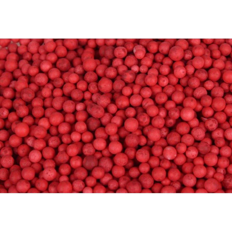 Пенопластовая гранула красная, 2-4 мм., мелкая, объем 1000 мл 251-14504