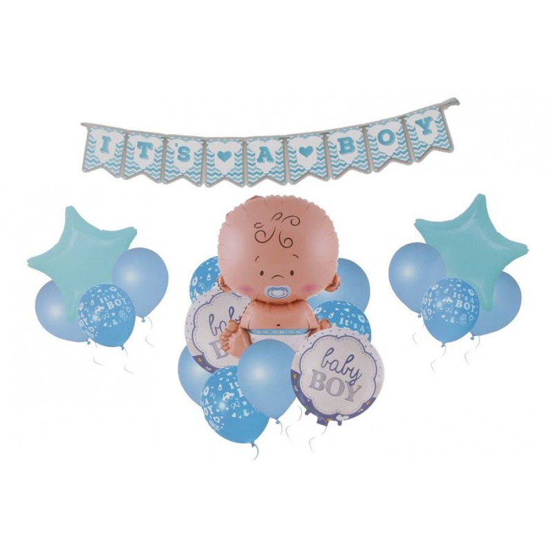 Комплект воздушных шаров + гирлянда 