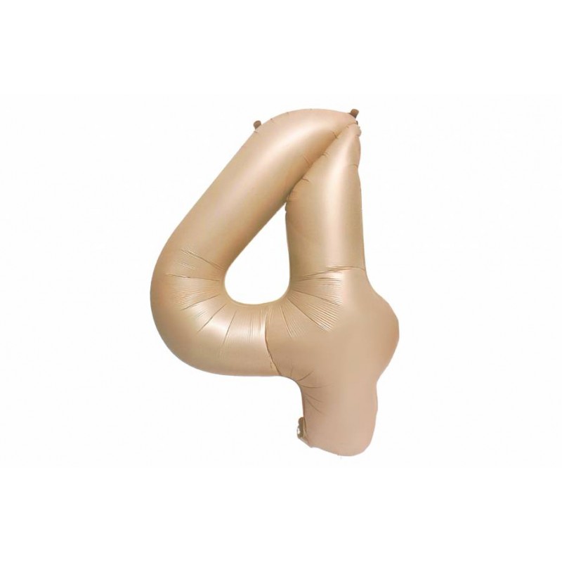 Воздушный шар в форме цифры карамельный 