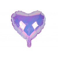 Воздушный шар сердце фиолетовый (45см) 5-89291