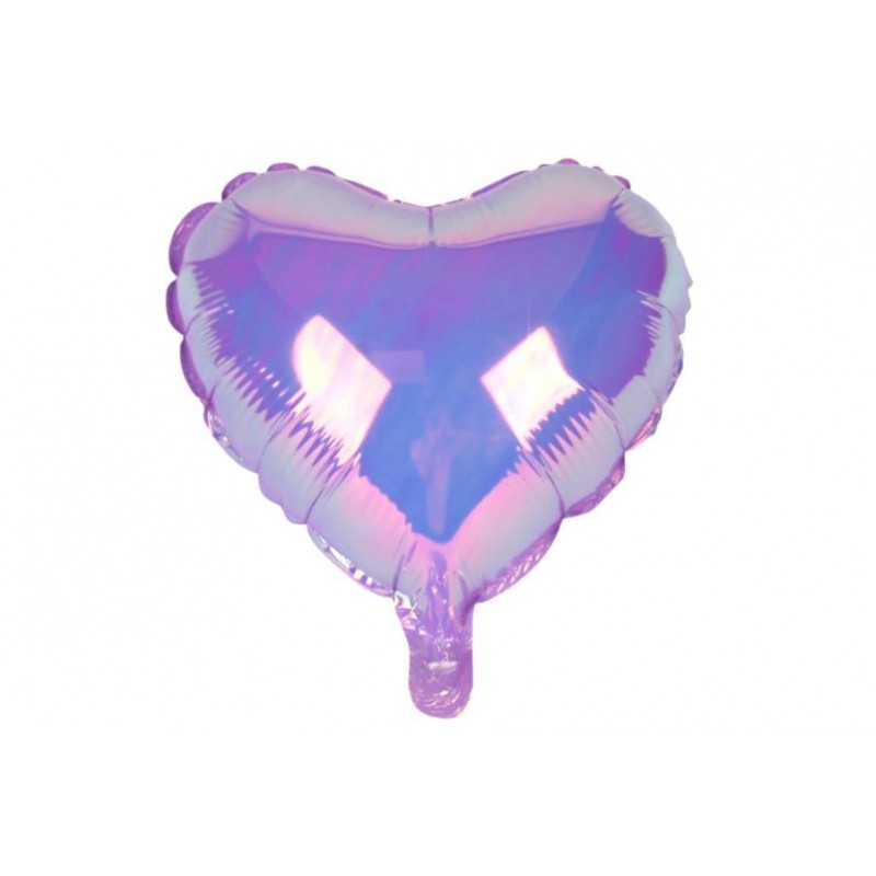 Воздушный шар сердце фиолетовый (45см) 5-89291