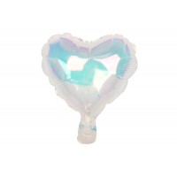 Воздушный шар сердце прозрачный (25см) 5-89420