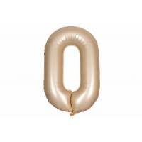 Воздушный шар в форме цифры карамельный 