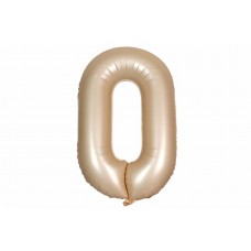 Воздушный шар в форме цифры карамельный 