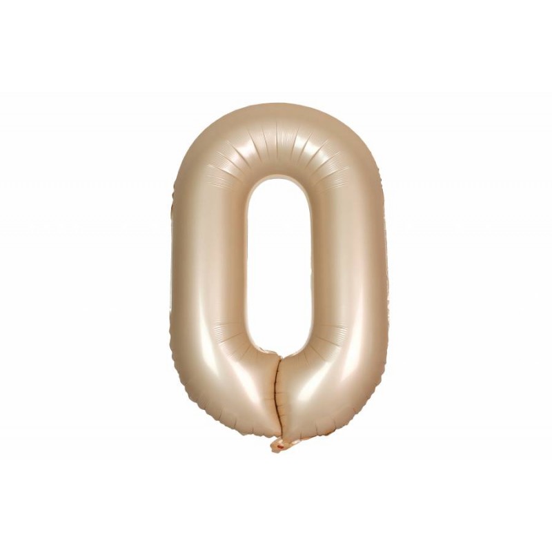 Воздушный шар в форме цифры карамельный 