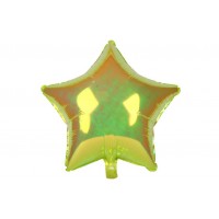Воздушный шар звезда зеленый (25см) 5-89512
