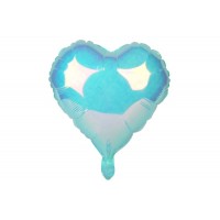 Воздушный шар сердце синий (25см) 5-89437