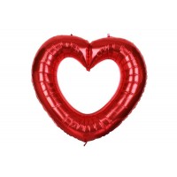 Воздушный шар сердце красный (78*85см) 5-89147