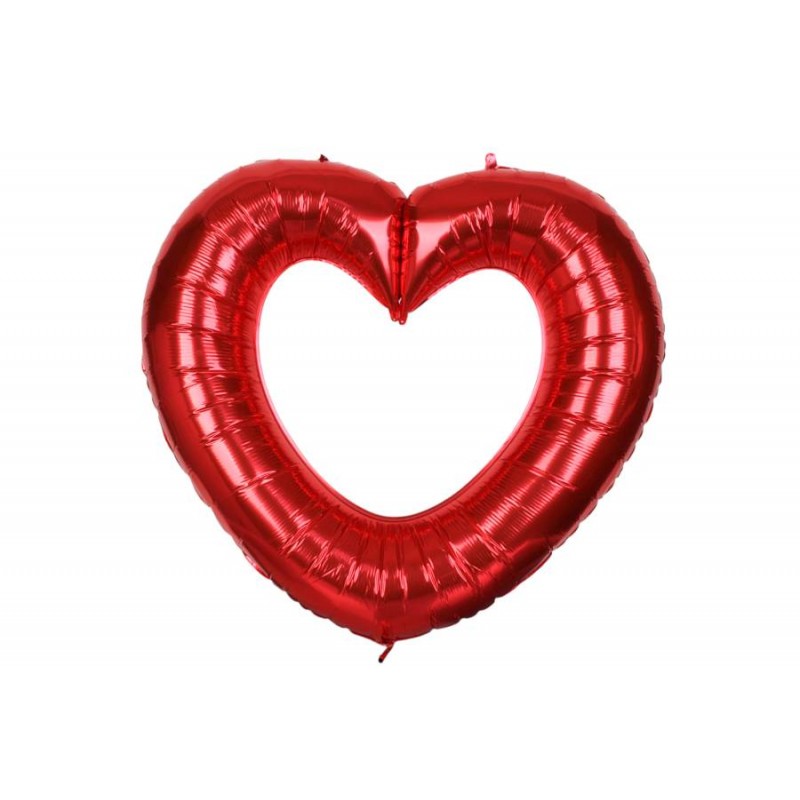 Воздушный шар сердце красный (78*85см) 5-89147
