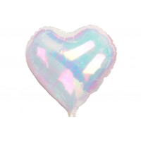 Воздушный шар сердце прозрачный (45см) 5-89246
