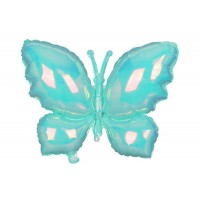 Воздушный шар бабочка голубой (56*48см) 5-89673
