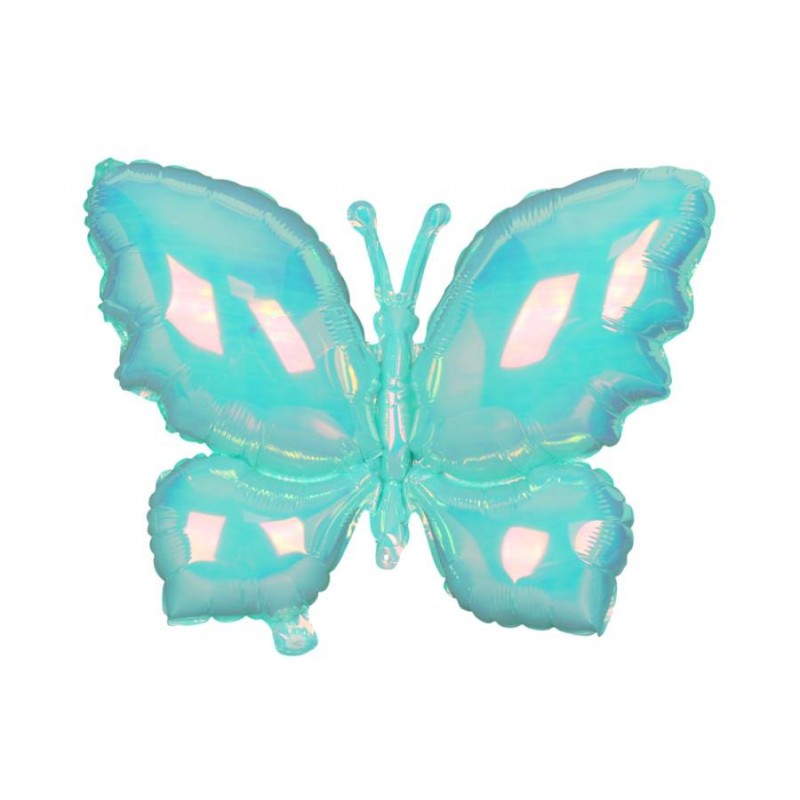 Воздушный шар бабочка голубой (56*48см) 5-89673