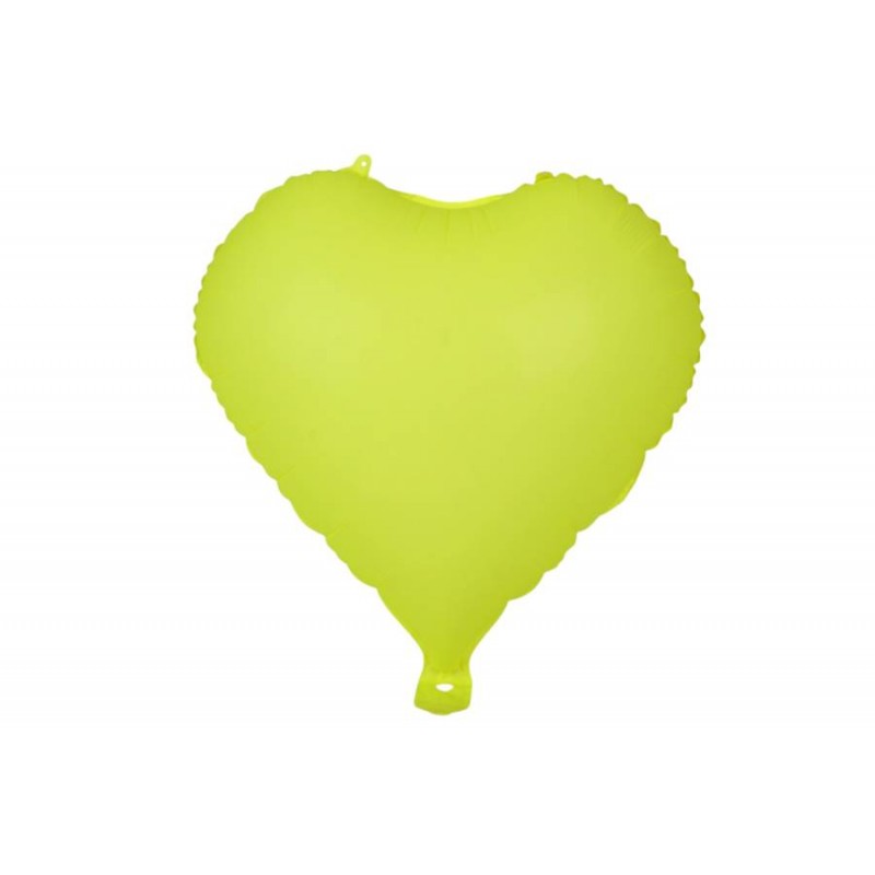 Воздушный шар сердце желтый (55,5*46см) 5-89925