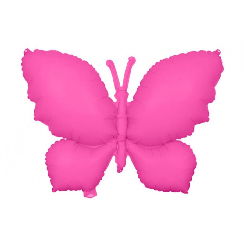Воздушный шар бабочка малиновый (65*48см) 5-90112