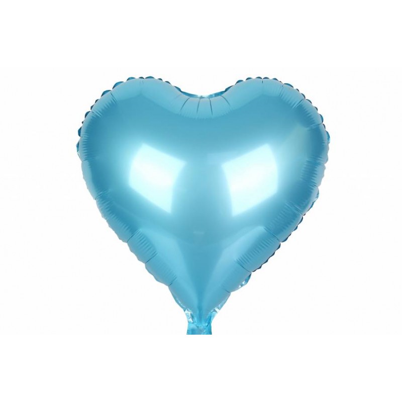 Воздушный шар в форме сердца синий (45см) 5-80915